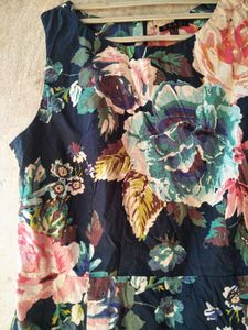 Floral Print Sleeveless Dress