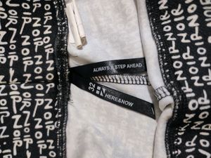 Dark Grey Typography Shorts