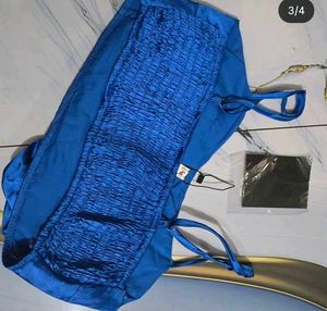 Blue Floral Crop Top ❤️