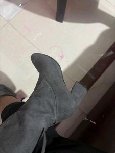 Charcoal Grey Heeled Boots