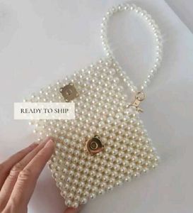 Pearl Beaded Card Holder