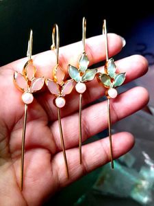 Combo Natural stones earpin