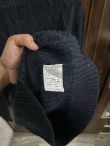 Teenie Weenie Navy Cable Knit Sweater