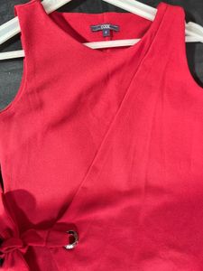 Code Chic Red Sleeveless Dress