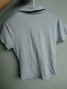 Light blue crop Top