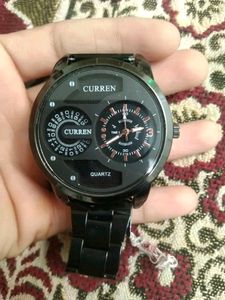 Mens Black Chain Premium Watch