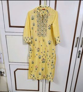 Yellow Floral Kurta
