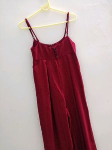 SHEIN Maroon Jumpsuit For Women
