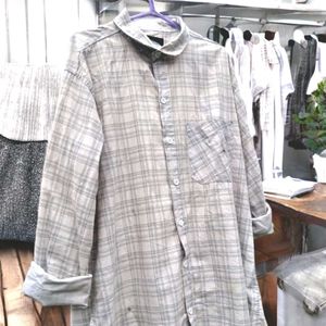 Checked Button-Down Shirt