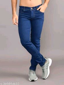 Dark Blue Denim Jeans