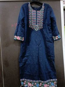 Price Drop 💧 NAVY BLUE KURTA SET 🫐+ DUPATTA