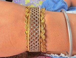 Golden &amp; Silver Coloured Bangle Set