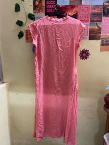 Coral Button-Down Kurta