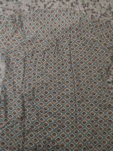 Patterned Button-Down Shirt