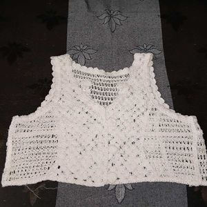 Crochet Knit Vest Top