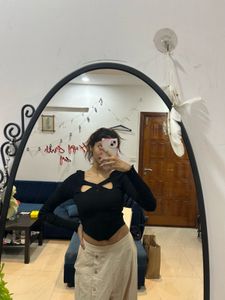 ONLY Black Ribbed Top