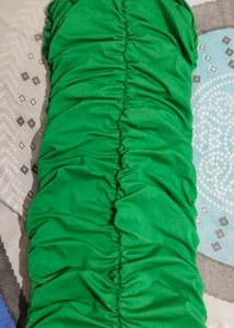 Green Ruched Bodycon Dress