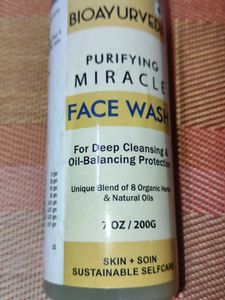 Bioayurveda Purifying Miracle Face Wash, 7oz 200g