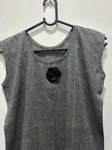 Grey Kurti With Jacket