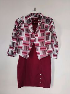 Peppermint Two Pieces Maroon Dress