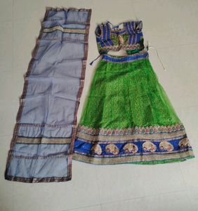 Green Chaniya Choli