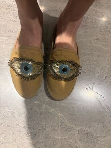 Evil Eye Espadrille Slides