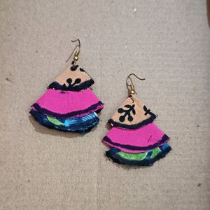 Handmade Fabric Earring
