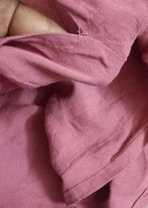 Embroidered Pink Kurta