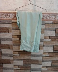 Sea Green Bead Work Kurta Set