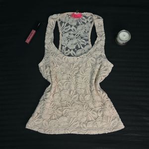 Ivory Lace Tank Top