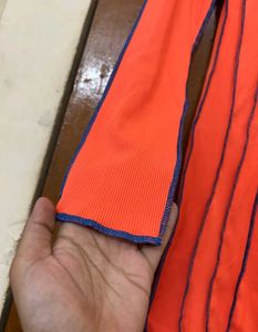 Chic Orange Bodycon Mini Dress