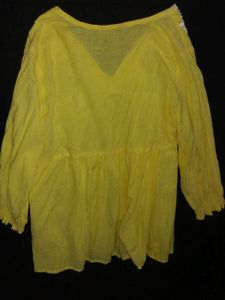 Yellow Ruffled Top