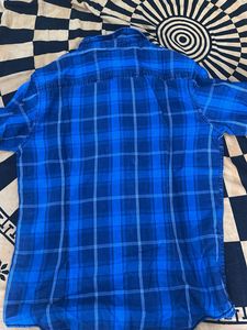 Blue Plaid Shirt