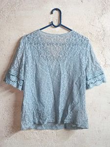 Trendy Ladies Lace Top Blue 💙