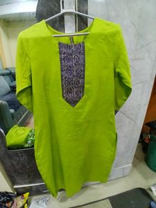 Lime Green &amp; Blue Indian Suit