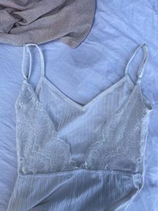 Shein White Bodysuit