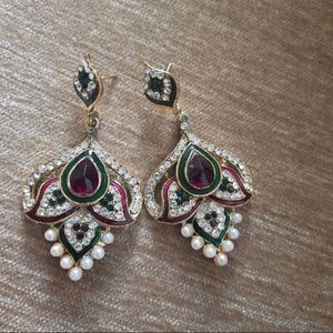 Pretty Stone Work Earrings - Perfect for Shaadi Se
