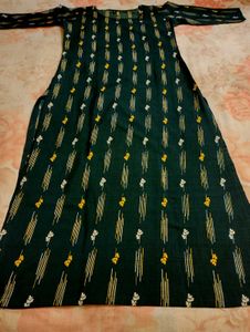 Bottle Green Colour Kurti 💚