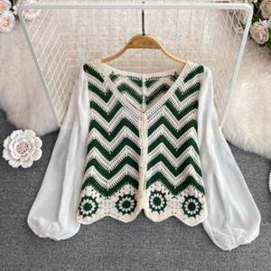 Crochet Knit Cardigan