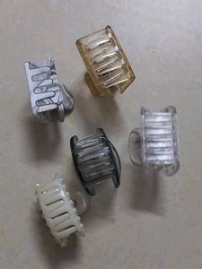 Stylish small size Hair Claw Clips - Set of 5