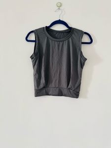 Gray Sleeveless Top