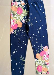 Girls Pant, 5-6 Years, Floral Print, Stretchable A