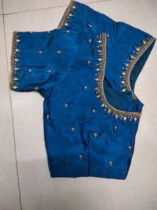 Price Drop 🥳Peacock Blue Maggam Blouse