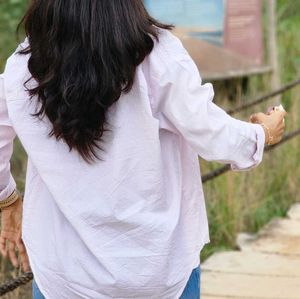 Oversized Button-Down Shirt
