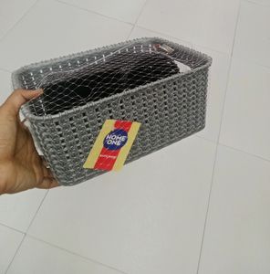 Homeone 3pcs Marvel Plastic Basket