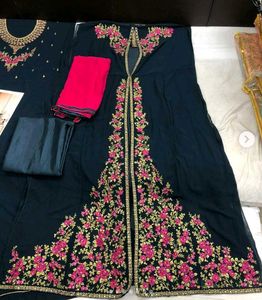 Elegant Embroidered Anarkali Suit