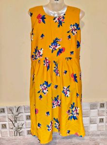 🎁Buy 2 Get 1 Free 🎁Size M/L Floral Yellow Dress