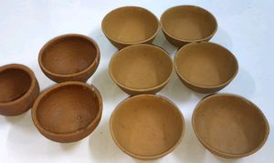 Mud Dinner set 14 pic Large container Mutka cups