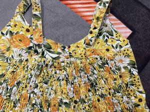 Floral Print Button-Down Sundress