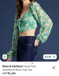 Floral Print crop top